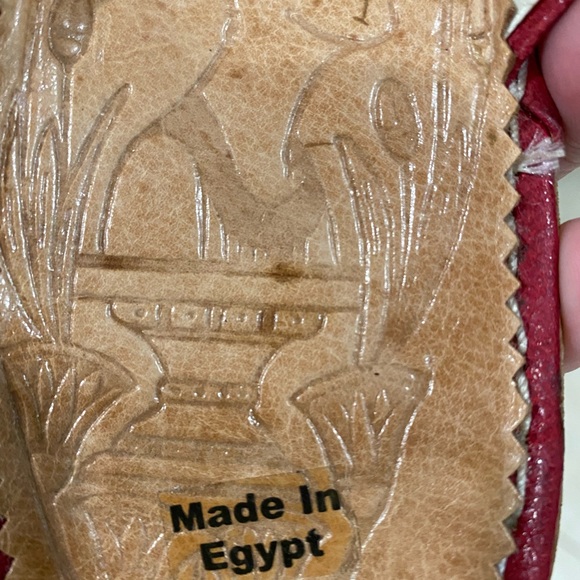 Nwot. Egyptian leather slides. - Picture 9 of 11